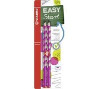 Stabilo EASYgraph - Matita Ergonomica triangolare - per Destrimani - Rosa - Pack da 2 - Gradazione HB