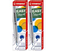 STABILO EASYOriginal refill - Cartuccia per Penna Roller Ergonomica - Tratto M (0,3mm) - Cancellabile - Blu (Confezione da 2)