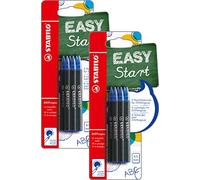 Stabilo Easyoriginal T10 - Cartucce medie con inchiostro blu cancellabile, 12 pezzi