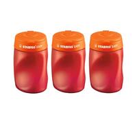 STABILO EASYtemperino Temperamatite Ergonomico, per Destrimani, Confezione da 3, Arancione