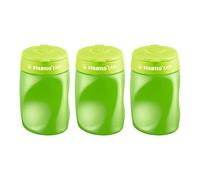 STABILO EASYtemperino - Temperamatite Ergonomico - per Destrimani - Confezione da 3 - Verde