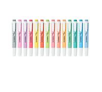 Stabilo Swing Cool Pastel dispenser da 48 pennarelli fluorescenti - Corpo piatto - Punta smussata - Linea tra 1 e 4 mm - Inchiostro a base acqua - Colori assortiti