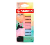 Stabilo BOSS MINI Pastel - Evidenziatore - Astuccio da 5 - Colori assortiti