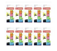 STABILO Evidenziatore BOSS MINI - 10 x Astuccio da 5 - Colori assortiti