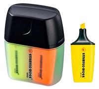 STABILO - Evidenziatore - BOSS MINI | Box da 4, Giallo/Blu/Arancione/Verde
