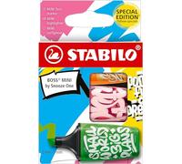 Stabilo Evidenziatore BOSS MINI by Snooze One, custodia da 3