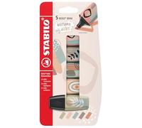 STABILO Evidenziatore BOSS MINI Naturevibes Pack da 5 Colori assortiti