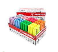 STABILO Evidenziatori Boss Original, confezione da 48, 4 colori fluorescenti + 4 colori pastello