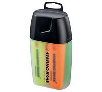 STABILO Evidenziatori Boss Original – Punta a scalpello 2–5 mm – 4 colori – confezione da 4