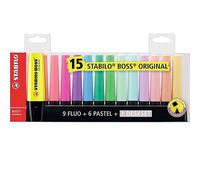 STABILO BOSS ORIGINAL evidenziatore 15 pz Punta smussata Multicolore