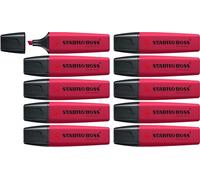STABILO BOSS ORIGINAL - Evidenziatore - NatureCOLORS Wildflower - Confezione da 10 - Borgogna