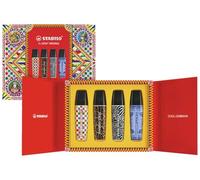 Cofanetto 4 evidenziatori STABILO BOSS ORIGINAL x DOLCE&GABBANA