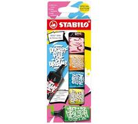 Stabilo BOSS MINI by Snooze One - Evidenziatore e Marker - Astuccio da 6 - Rosa/Arancione/Blu/Giallo/Verde/Nero