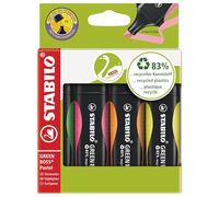 Evidenziatore Green Boss - punta a scalpello - tratto 2 - 5 mm - colori assortiti - 83 plastica riciclata - Stabilo - as