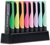 Evidenziatore Stabilo Green Boss - punta a scalpello - tratto 2 - 5mm - colori assortiti - Stabilo - deskset 8 pezzi