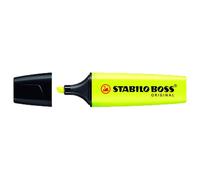 Evidenziatore Stabilo Boss Original - punta a scalpello - tratto 2,0mm-5,0mm - giallo - Stabilo