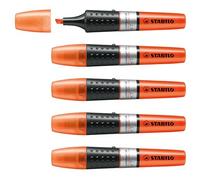 STABILO Evidenziatore LUMINATOR - lunga durata, doppio tratto (2 + 5 mm) - Confezione da 5 Arancio