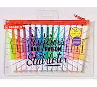 STABILO - Evidenziatore - swing cool | Trousse con 14 Evidenziatori: 8 Fluo + 6 Pastel, Edizione Limitata