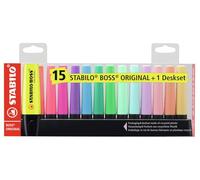 STABILO BOSS ORIGINAL evidenziatore 15 pz Punta smussata Multicolore