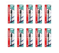 STABILO - Fineliner con punta ammortizzata - SENSOR F | Tratto Fine (0,3 mm), Pack da 10, Nero