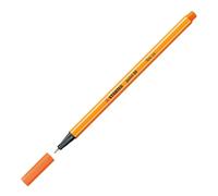 Stabilo Fineliner Fine Tratto 0,4Mm. Punta con Rinforzo Metallico, Colore Arancione, 4006381105323