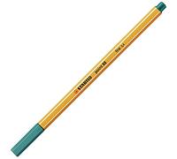 STABILO Fineliner Fine Tratto 0,4Mm. Punta con Rinforzo Metallico, Colore Arancione/Turchese, 4006381333894