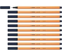 Stabilo point 88 - Fineliner - Confezione da 10 - Grigio di Payne