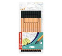 STABILO point 88 - Fineliner - Astuccio da 10 - Nero