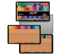 Stabilo point 88 - Fineliner - ARTY - Scatola in metallo da 66 - con 65 Colori assortiti