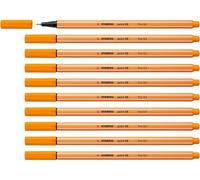 STABILO Fineliner point 88 – Confezione da 10 – Arancione