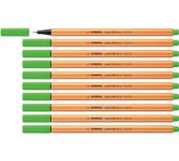 STabilo Confezione 10Pz Fineliner Point 88 Verde Neon 88 033