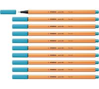 Fineliner - STABILO point 88 - Confezione da 10 - Azzurro