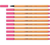 STABILO Fineliner Point 88 Confezione da 10 Rosa