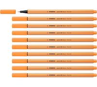 STABILO - Fineliner - point 88 | Confezione da 10, Arancione NEON