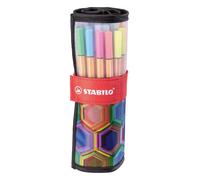 STABILO - Fineliner - point 88 | Rollerset con 25 colori assortiti, ARTY Edition