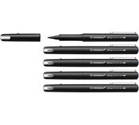 STABILO dr!ver - Fineliner Premium - Tratto Medio (0,8 mm) - Confezione da 5 - Blu
