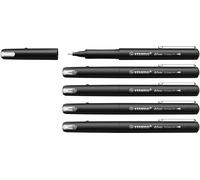 Stabilo dr!ver - Fineliner Premium - Tratto Fine (0,4 mm) - Confezione da 5 - Verde