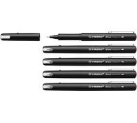 Stabilo dr!ver - Fineliner Premium - Tratto Fine (0,4 mm) - Confezione da 5 - Rosso