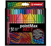 Fineliner - STABILO pointMax - ARTY - Pack of 32 - Assorted Colours