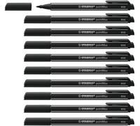 STABILO - Fineliner Premium - pointMax | Confezione da 10, Nero
