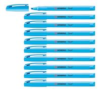 STABILO flash - Evidenziatore - Confezione da 10 - Blu