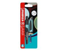 Stabilo Flow SPORTY - Penna Stilografica - in Azzurro/Nero - Pack da 1 - Cartuccia inclusa