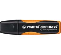 Evidenziatore Green Boss - punta a scalpello - tratto 2 - 5 mm - arancio 54 - 83 plastica riciclata - Stabilo