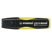 Evidenziatore Green Boss - punta a scalpello - tratto 2 - 5 mm - giallo 24 - 83 plastica riciclata - Stabilo