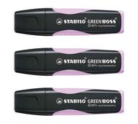 STABILO Green Boss Pastel Highlighters, Pack of 3, Lilac