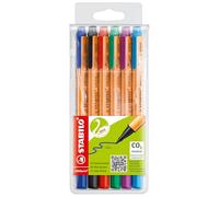 STABILO GREENpoint penna tecnica Nero, Blu, Lillà, Arancione, Rosso, Turchese 6 pz