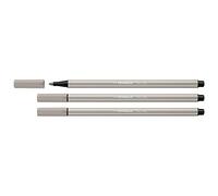 STABILO Lotto di 3 penne in feltro Pen 68, grigio perla