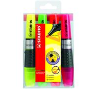 Evidenziatori Stabilo Luminator - 494601 Evidenziatore colori assortiti con tratto 2-5 mm e punta da 2-5 mm a scalpello in confezione da 4 Pz.