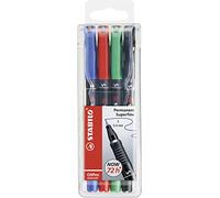 Pennarelli OHPen 841 universal permanente - punta superfine 0,4mm - astuccio 4 colori - Stabilo Quantita min. 1