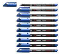 Overhead Pen - STABILO OHPen universal - Permanent Medium - Pack of 10 - blue Pe
